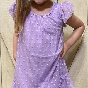 Cute purple polka dot dress